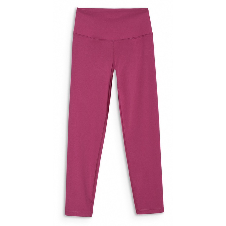 Colanti Dama Sportivi 4F FNK, Talie Inalta, Uscare Rapida, Vin Burgundy - Confectionati din Poliester Reciclat cu Tehnologia 4FDry, Slim Fit pentru Sala si Antrenament, XS-XL, Sötétpiros, XS