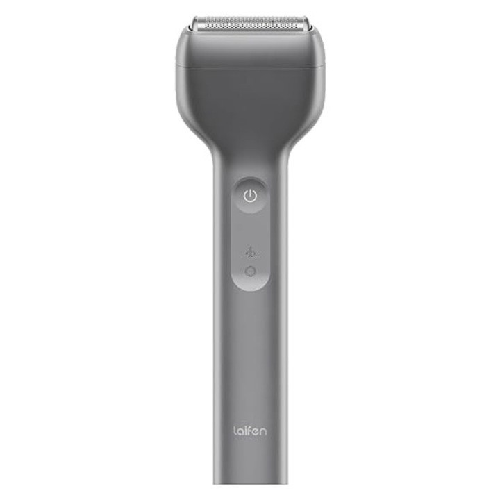 Aparat de ras electric pentru barbati Laifen T1 Pro, cu motoare de mare viteza, 12.000 taieturi/min x 2, autonomie 100 de minute, rezistent la apa IPX7, sigur pentru calatorii (aliaj de aluminiu)