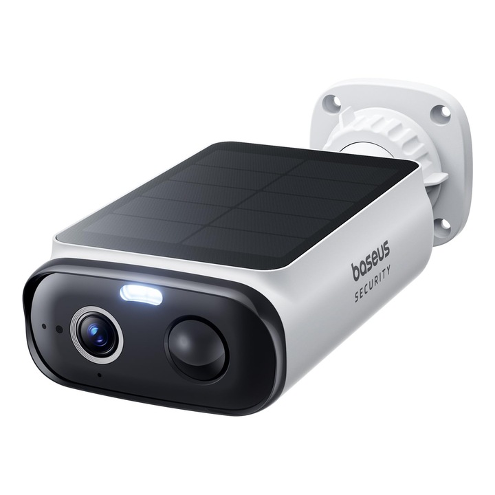 Външна камера за наблюдение Baseus Security S1 Lite, безжична, 2K, устойчива на атмосферни влияния IP67, цветно нощно виждане