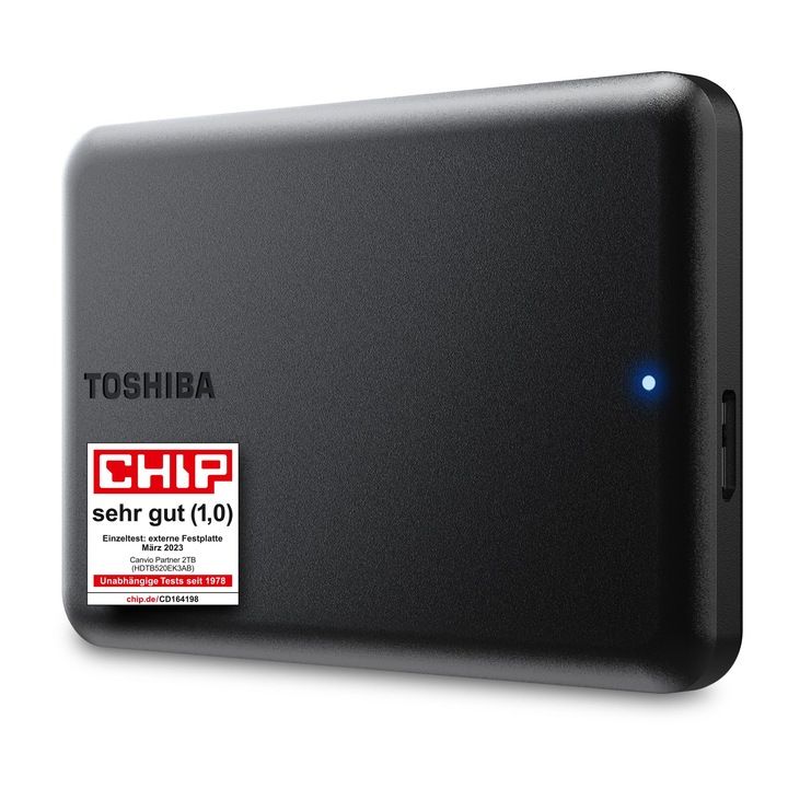 Външен хард диск, преносим, Toshiba Canvio Partner 2Tb, 2.5", USB 3.2