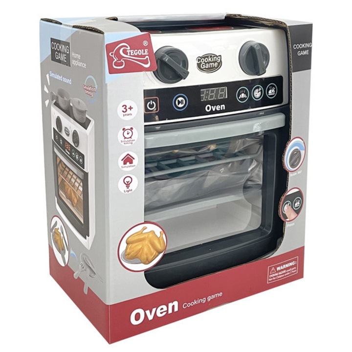 Cuptor copii, set cu accesorii, design realist, 22, 5x18x12cm, multicolor