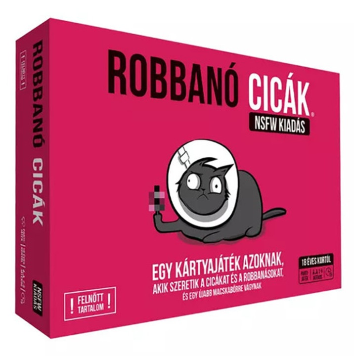 Pisici Explozive: editie NSFW Gemklub, in limba maghiara, 18+ ani