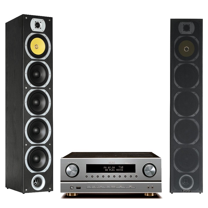 Високоговорителна система, Akai, AS005RA-750BT, Fenton SHFT57B, Bluetooth, USB, FM