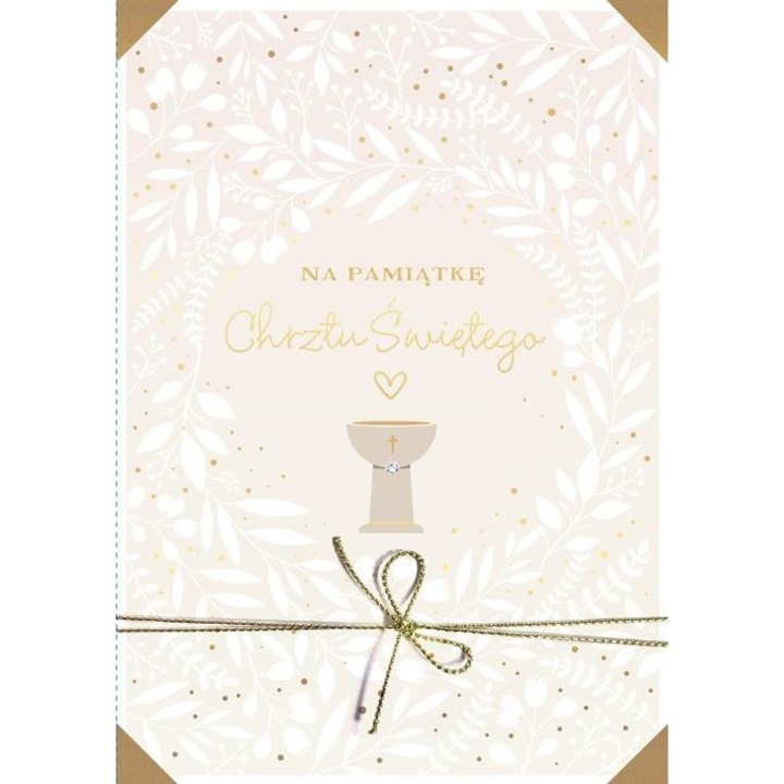 Kartka B6 KUKARTKA Dream Cards, colorata, cu diverse decoratiuni, set cu envelopa, pentru Botez