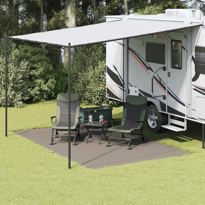Covor camping vidaXL 250x400cm Polietilen, rezistent la UV, waterproof