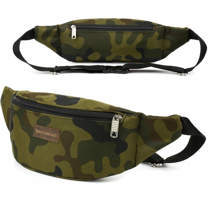 Nagy övtáska, Beltimore, terepmintás, 7-Kodura anyag, 1 rekesz, 40x10x7cm