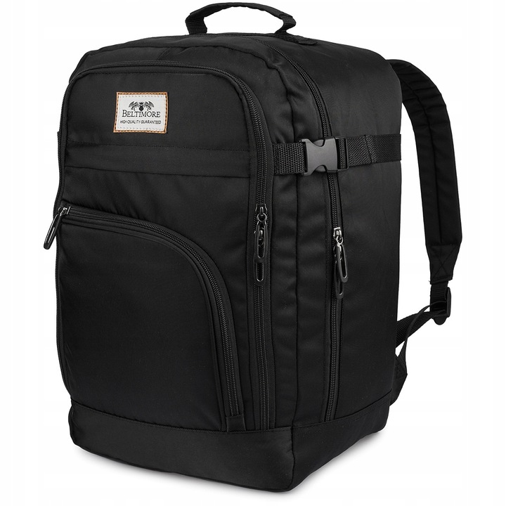 Rucsac calatorie, Beltimore TOK-D, 2 compartimente, impermeabil, negru, 40x25x20cm