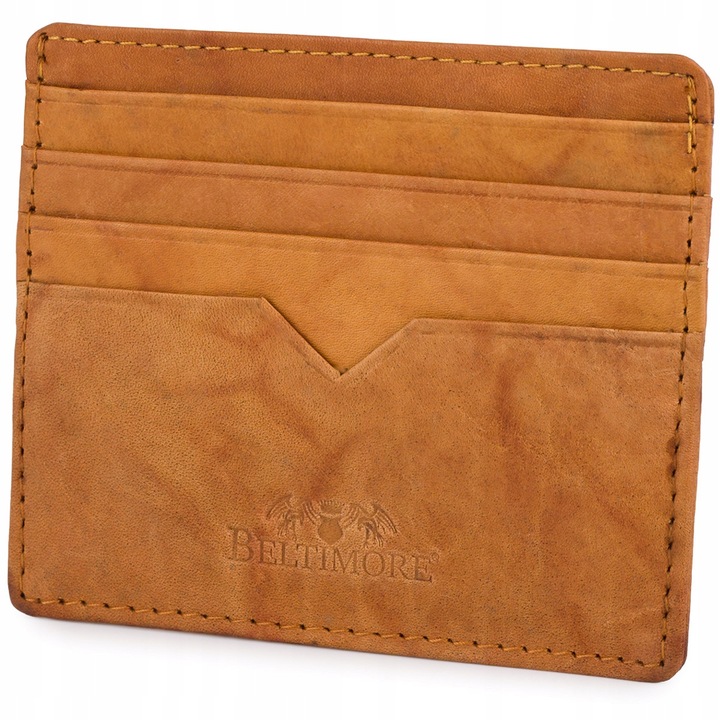 Портфейл за карти и документи, Beltimore, естествена кожа, кафяв