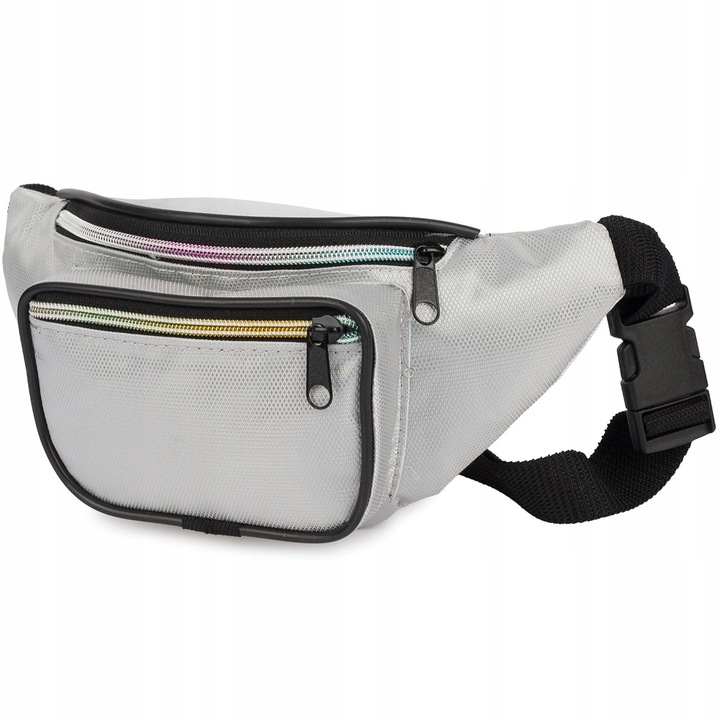 Beltimore sporttáska, uniszex, vízálló, ezüst, 20x10x12cm