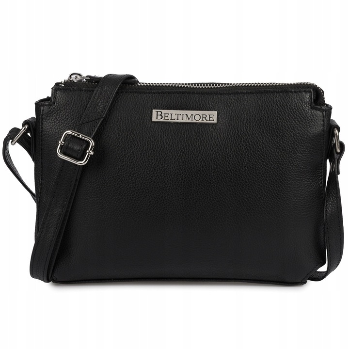 Чанта за рамо, Beltimore, естествена кожа, 25x17x5см, черна