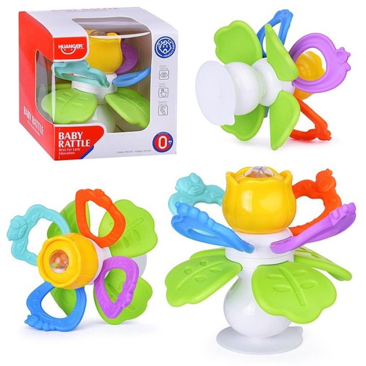 Csörgő játék, Askato, 11x11x11cm, korosztály 0+