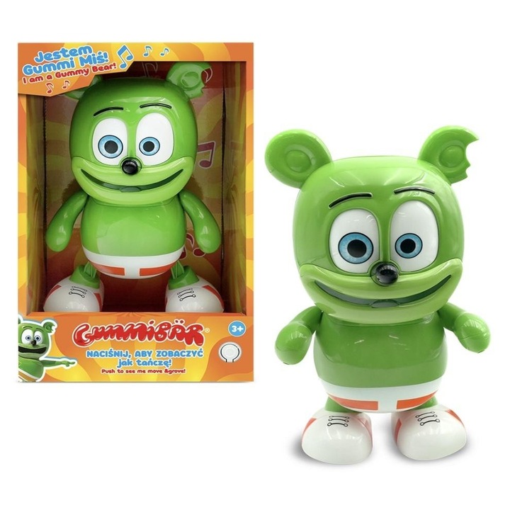 Интерактивна плюшена играчка Гуми Мис, Коби, 16 см, зелена