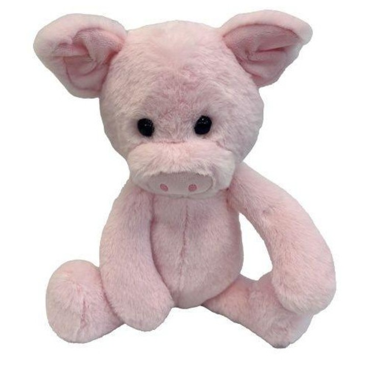 Jucarie de plus, Beverly, porcusor, 40cm, roz