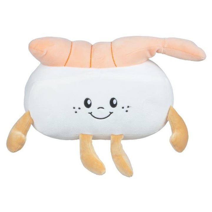 Jucarie de plus Sushi, MFP, design kawaii, cu crevete, 30x15cm