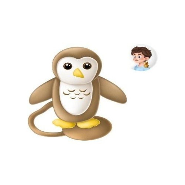 Jucarie de plus MFP, bufnita, design atractiv, usoara, multicolor