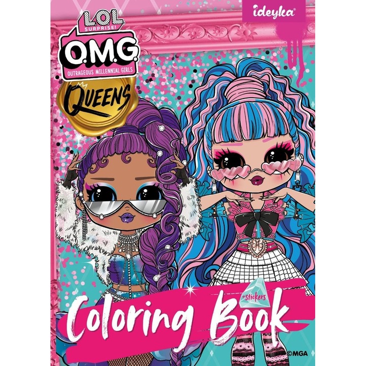 Activitati cu L.O.L. O.M.G. Queens, 16 pagini A4, cu autocolante
