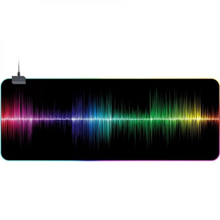 iMice RGB Gamer Egerpad, Fekete, 800x300x4mm