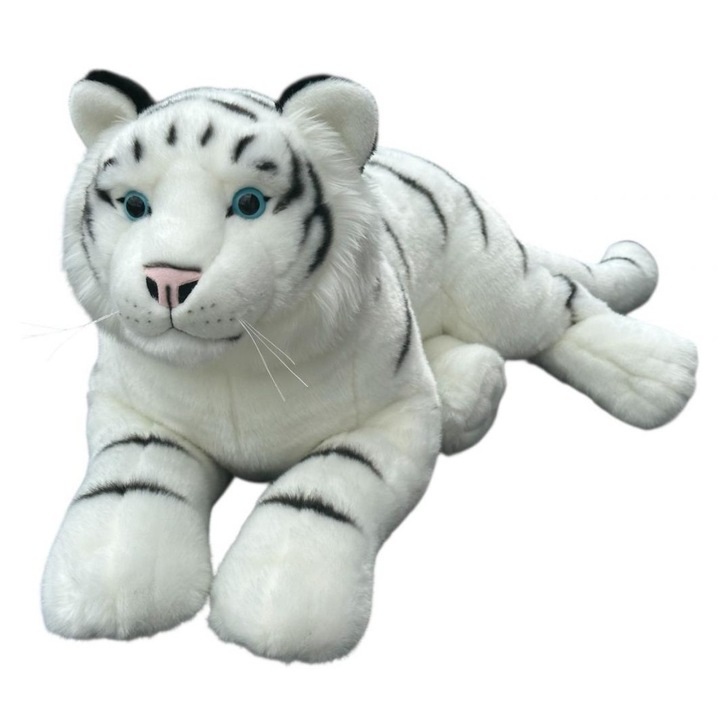Set de jucarii de plus Tygrys alb 70cm, 4 bucati