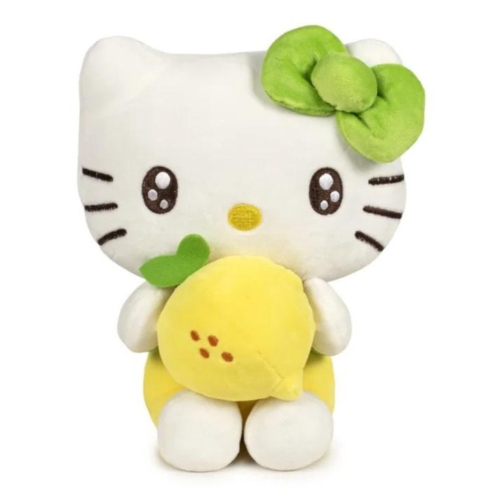 Hello Kitty Macedonia комплект плюшени играчки 25см, многоцветни, лимон, ягода, диня, портокал