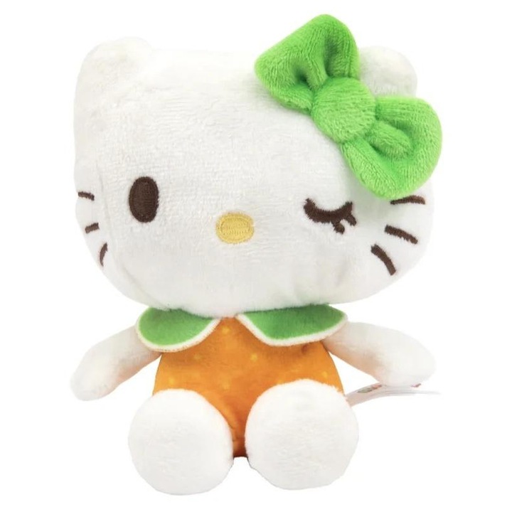 Плюшена играчка Hello Kitty Македония, 12 см, плодов дизайн, аромат на портокал, многоцветен