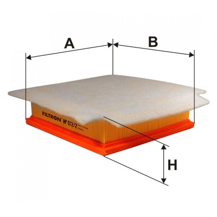 Filtron Opel Corsa D AP072/2 213x203x57mm légszűrő