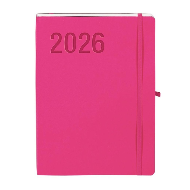 Agenda ANTRA Impresja B5, 176 oldal, ökológiai, rózsaszín, 247x172mm