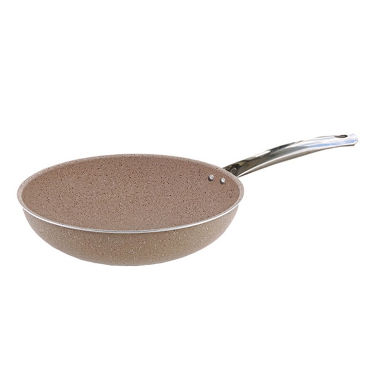 Wok serpenyő, gránit, indukciós, 26 cm, cappuccino, ATT
