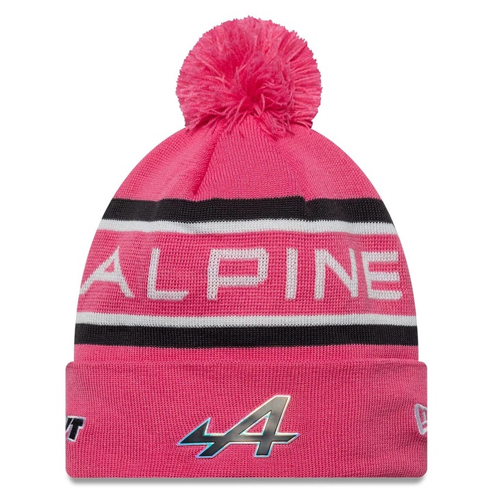 Caciula de iarna Alpine F1 Team New Era Cuff Knit Beanie Roz 2025