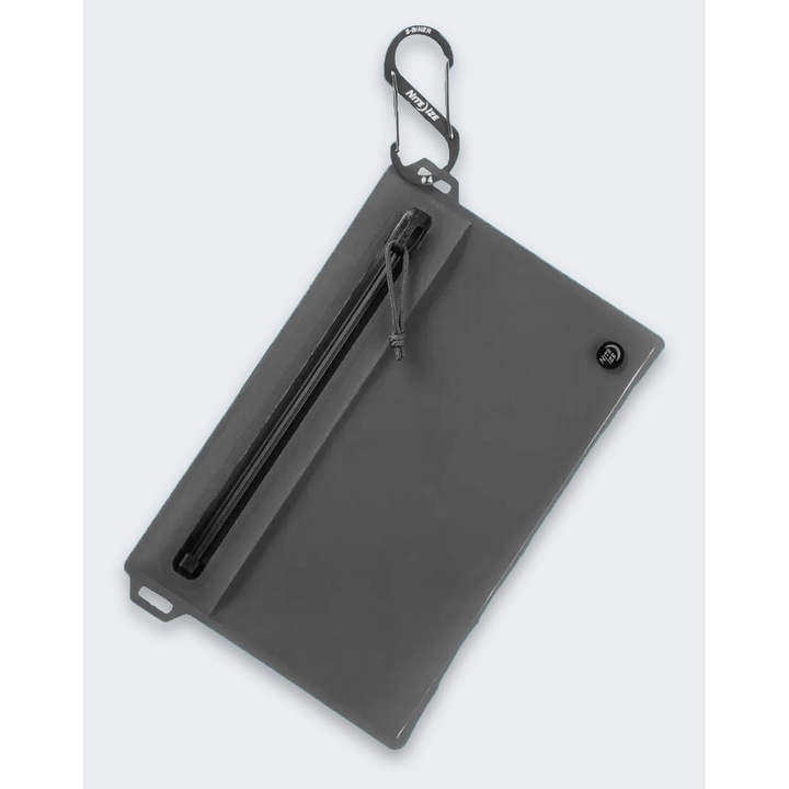Geanta impermeabila multifunctionala Nite Ize RunOff, 203x178mm, rezistent la apa IP67, cu fereastra transparenta