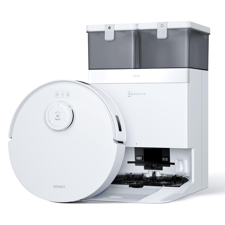 Aspirator Robot Ecovacs Deebot T30C Pro Omni Gen 2, Putere 15400Pa, Golire Automata, Uscare Aer Cald, Ideal pentru Par de Animale, Covoare