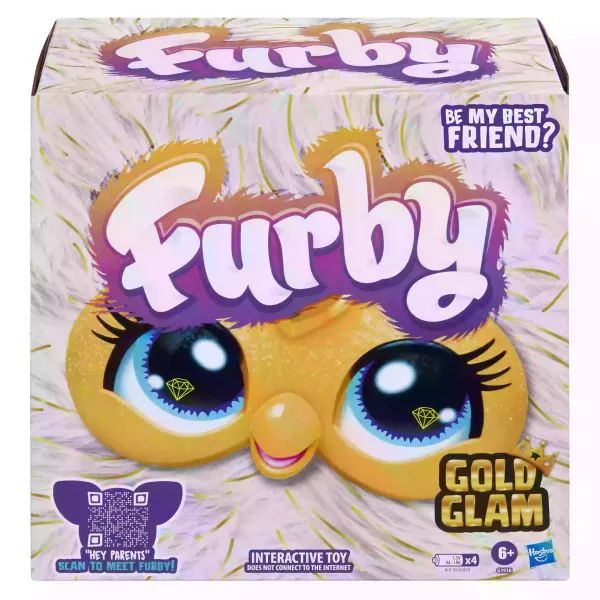 Figurină interactivă de pluș, Hasbro, în limba engleză - Gold Glam
