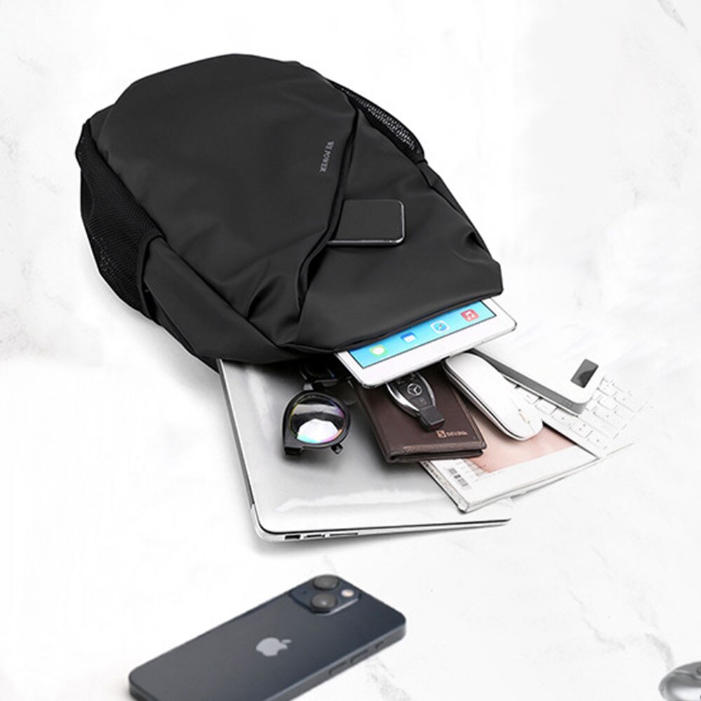 Rucsac pentru laptop – Geanta zilnica eleganta cu compartiment pentru laptop, buzunare pentru sticla de apa si curele de compresie, verde masliniu