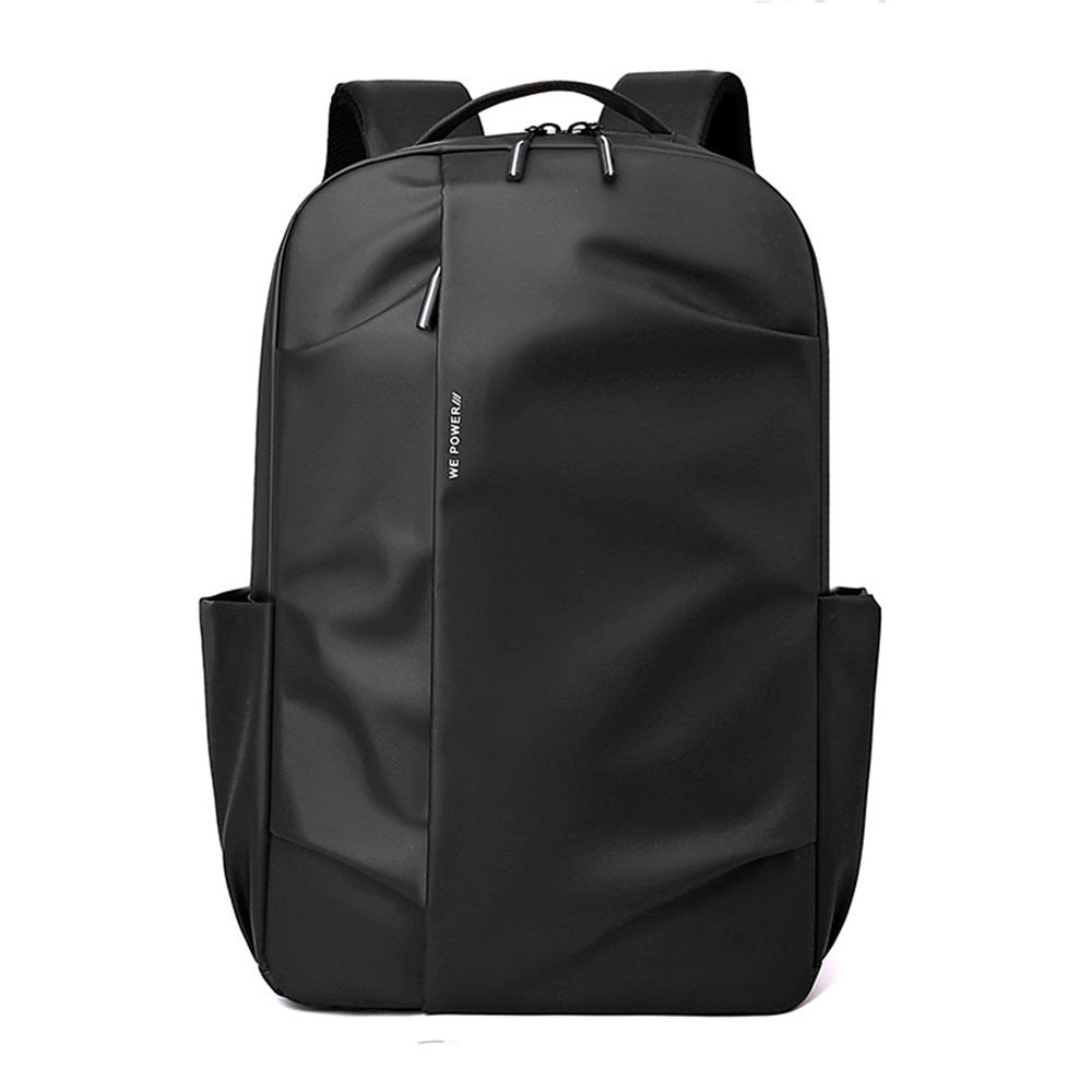 Rucsac pentru laptop – Geanta zilnica eleganta cu compartiment pentru laptop, buzunare pentru sticla de apa si curele de compresie, negru