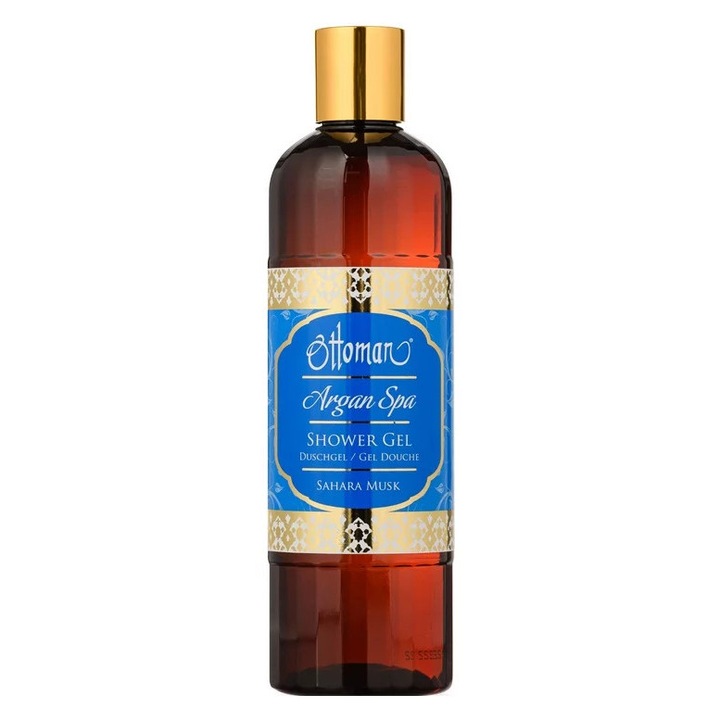 Gel de dus, Ottoman, Sahara Musk, 400 ml, hidratant, curatare delicata, ingrijire, protejare a pielii de uscare, parfum de mosc, 400 ml, Material: apa, ulei de argan, Caracteristici: formula normala, bogata, serie exclusiva Ottoman Argan