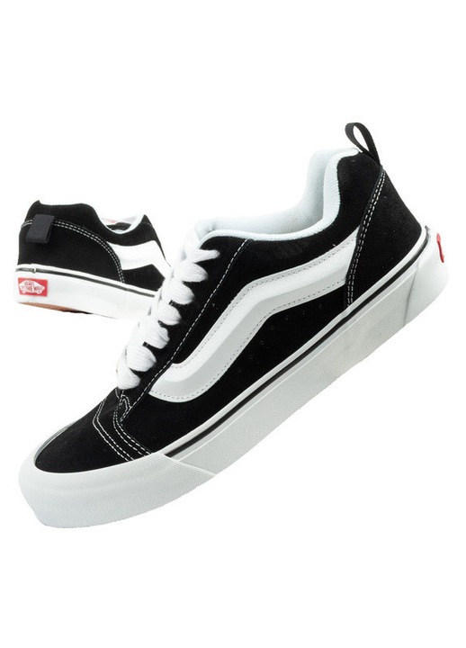 Vans Knu Skool férfi bőr tornacipő, fekete, Fekete, 42
