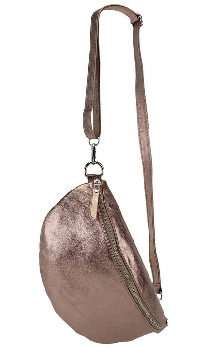 Sh Leather ® Geanta De Sold Din Piele Naturala Pentru Femei Si Barbati, Geanta De Mana Unisex, Pentru Festivaluri, Calatorii, Geanta Tip Crossbody Mare, Geanta Din Piele Pentru Femei, 30X18Cm, Lala G399 (Bronz)