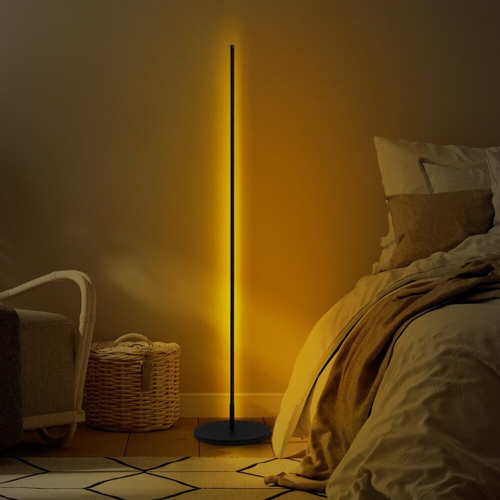 Opviq, 119Frs1307, Doar - 13317, Culoare neagră, Lampadar, Led 36W 3000K