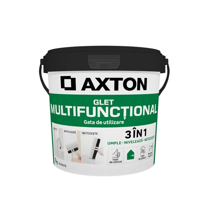 Glet pasta 3 in 1 pentru reparatii, finisare si incarcare, multifunctional, interior, alb, 1 kg