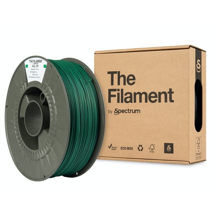 The Filament PLA CF 1.75mm Green 1kg