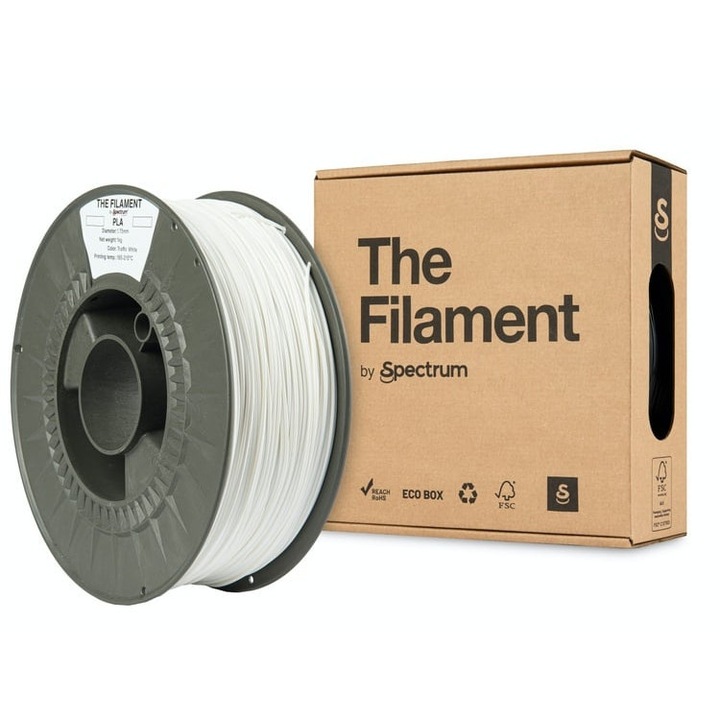 The Filament PLA 1.75mm Traffic White 1kg