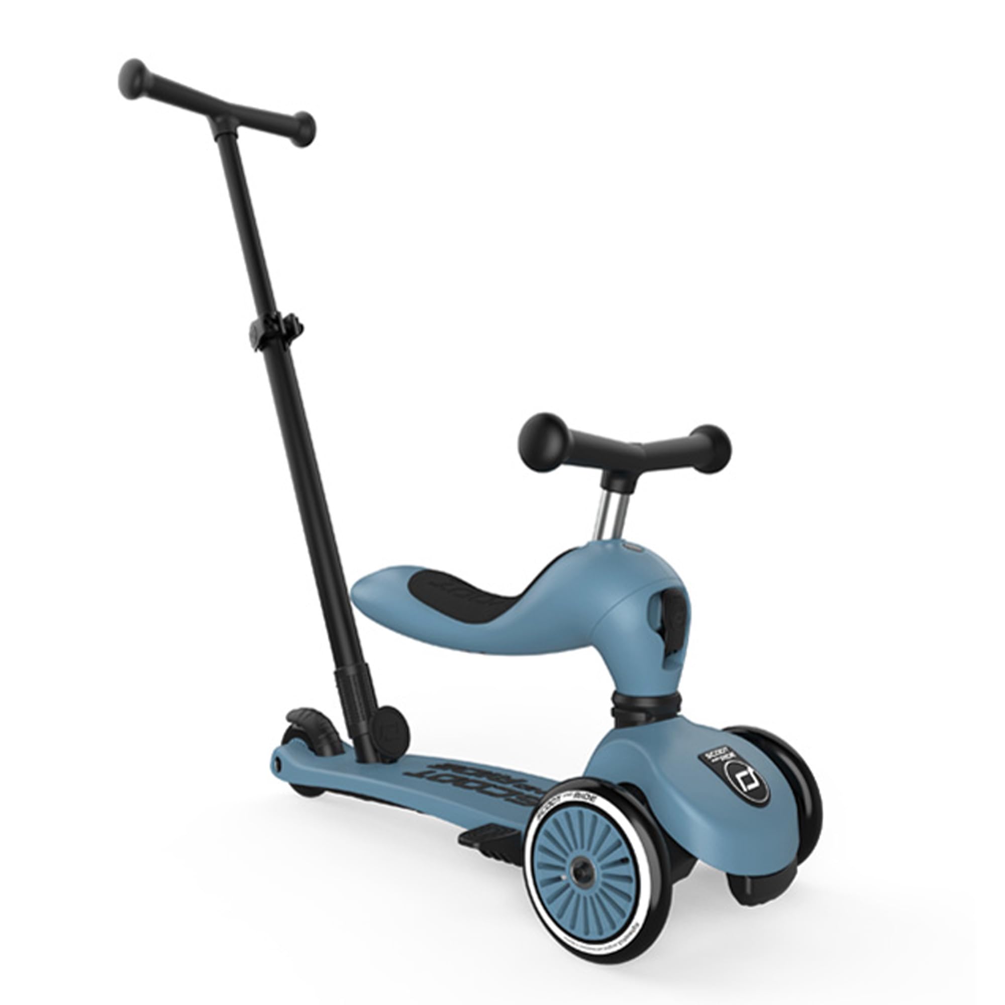 Trotinetă Scoot & Ride Highwaykick 1, 2 în 1, reglabilă, cu pernă