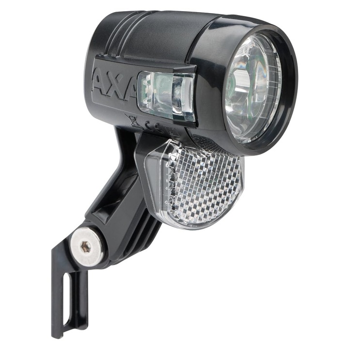Axa Blueline 30 E-Bike 6-12V – Kerékpár LED Lámpa – 30 Lux – Láthatóság 50 M – Láthatóság 3.000 M – Oldalról Látható – Stvzo Jóváhagyással, Fekete, 93950095Kb
