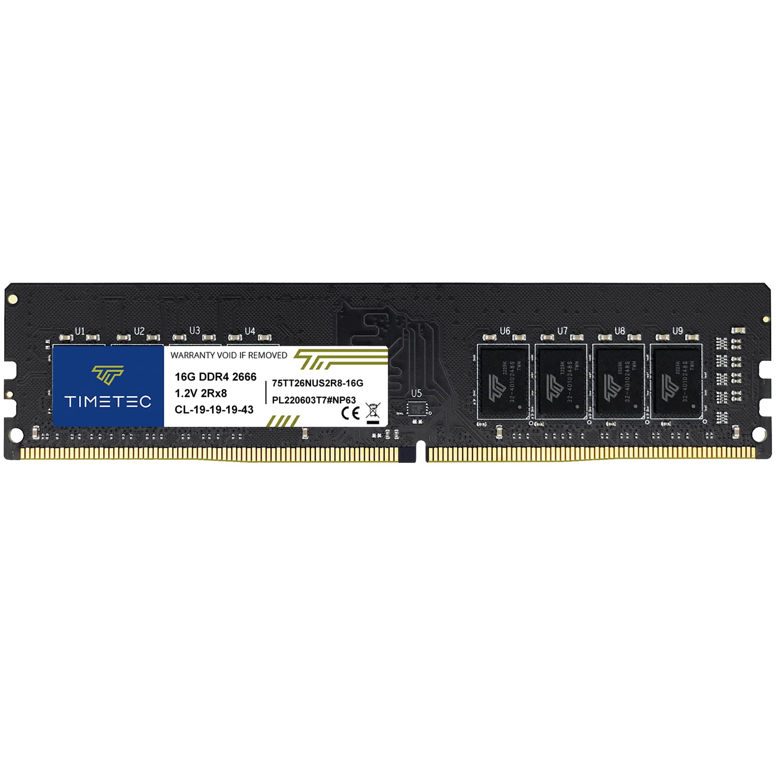 【超SALE】TIMETEC DDR4-2666MHz 16GB ② Memorie RAM Timetec 16GB DDR4 2666MHz Non-ECC UDIMM 288 Pin - eMAG.ro