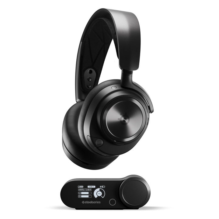 Слушалки Gaming SteelSeries Arctis Nova Pro Wireless, Hi-Fi, шумопотискане, многоцветни