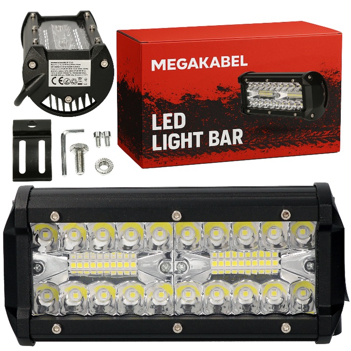 Работна лампа 120W 2160lm CW 12-24V OFFROAD CX-35 MEGAKABEL