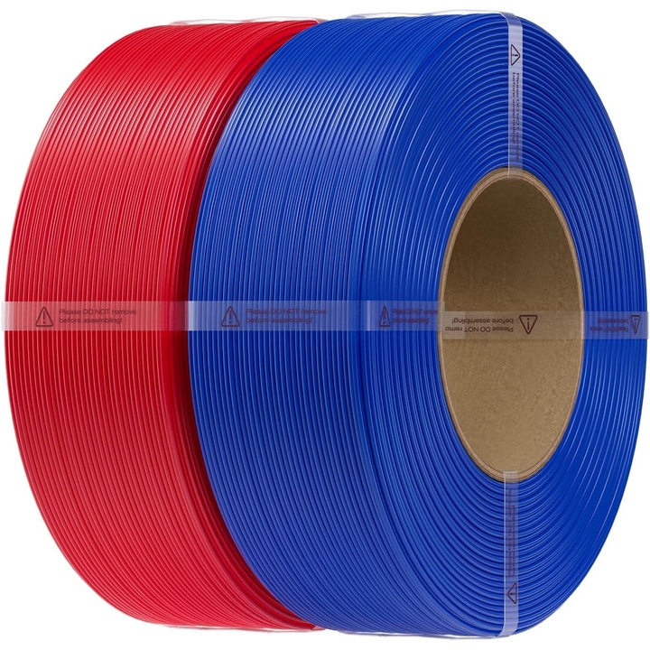 Creality Petg Utántöltő Filament 1, 75 Mm, Cr-Petg Tekercs Nélküli Filament 3D Nyomtatóhoz, Méretpontosság +/-0, 02 Mm, Kiváló Stabilitás, 2 Kg Piros Kék