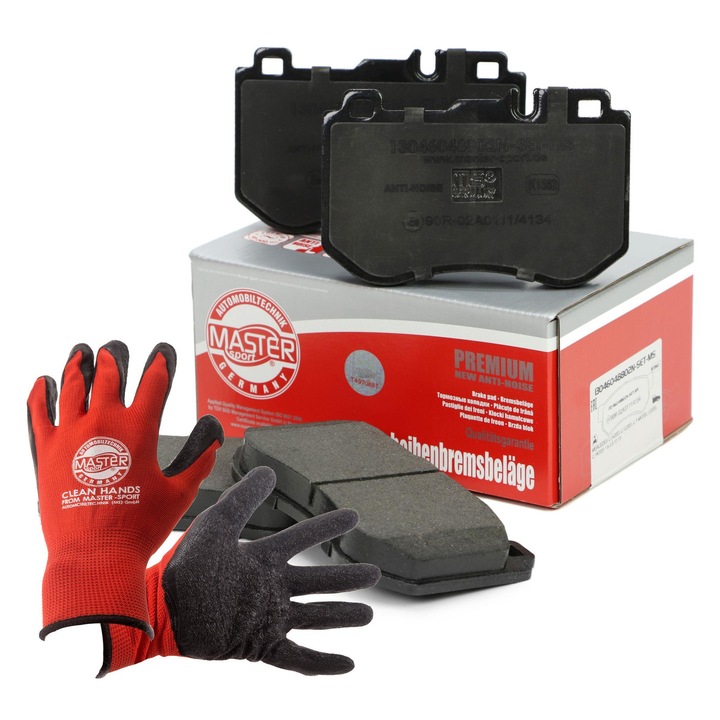 Комплект спирачни накладки Master-Sport 13046048802N, 129x81,6 мм, 18,7 мм