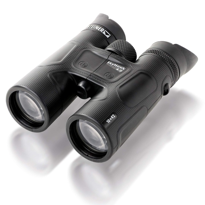 Бинокъл Steiner Skyhawk 4.0 10X42 - Немско качество, 10 години гаранция, за възрастни, 10X увеличение, висококачествен и детайлен професионален бинокъл за наблюдение на природата, животни и птици