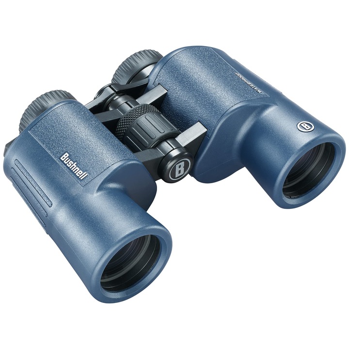 Bushnell - H2O 2 - Бинокъл - 12X42 Porro Тъмно синьо - Напълно многослойно покритие - Водоустойчив/Против замъгляване - Въртящи се окуляри - Водни спортове - Лодки