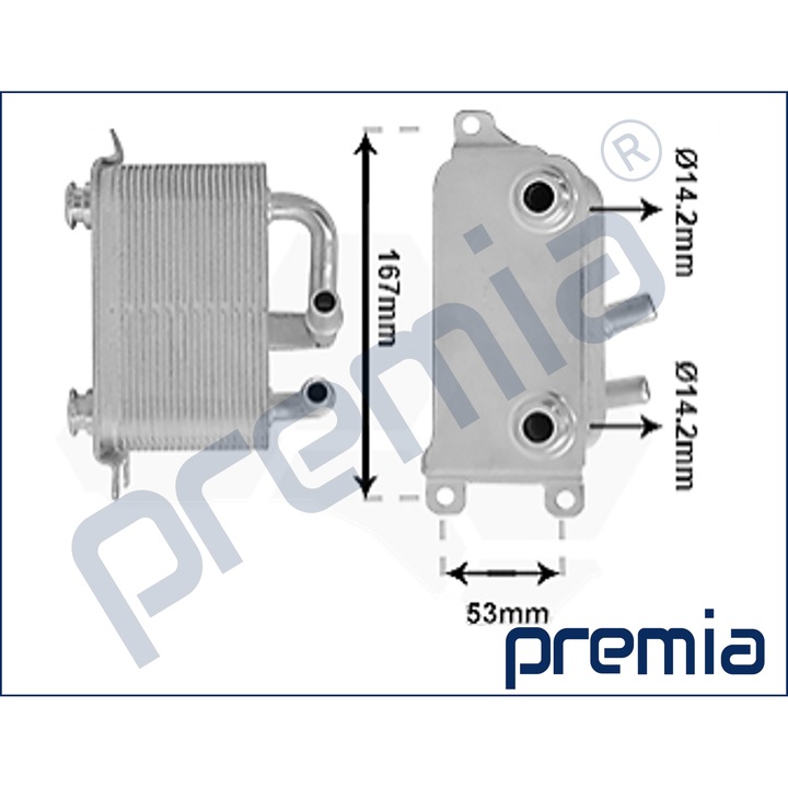 Premia OC0500004 olajhűtő, 17117534896